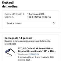 VITURE Occhiali XR Luma PRO — Display Ultra
