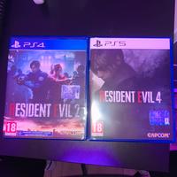 RESIDENT EVIL 2 (PS4) + RESIDENT EVIL 4 (PS5)