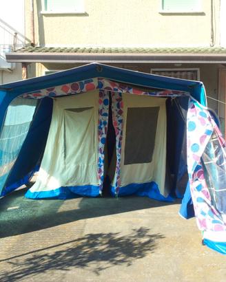 Tenda da campeggio a casetta 5/6 posti 