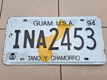 Targa vintage americana Isola di Guam del 1994