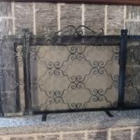 Parafuoco camino in ferro battuto
