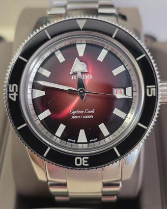 Rado Captain Cook rosso rubino ghiera ceramica