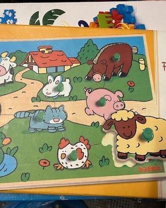 DJeco Puzzle animali in legno