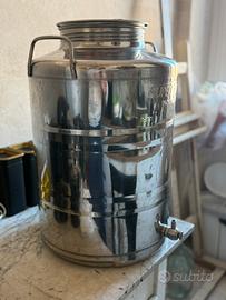 Contenitore olio 50 l acciaio inox