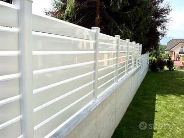 Recinzione Bianca in PVC lunghezza a scelta