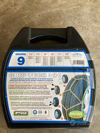 Catene neve nuove Cora grip tech 9 mm, gruppo 5