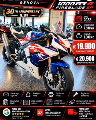 Honda CBR 1000 RR 30TH ANNIVERSARY 7500 KM PREZZO 