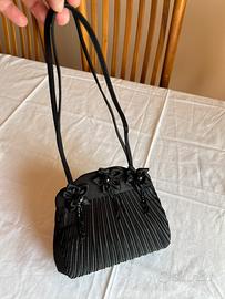 Borsa da Sera Vintage in Raso Plissettato