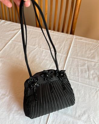 Borsa da Sera Vintage in Raso Plissettato