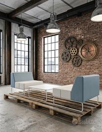 salottino con tavolino di design 