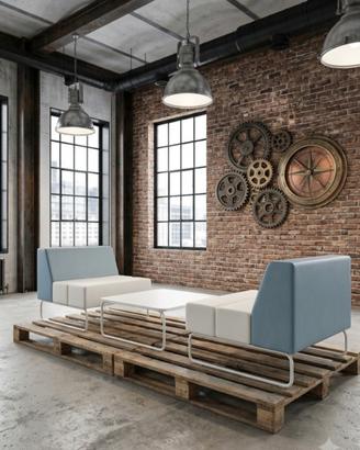 salottino con tavolino di design 