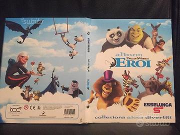 Album cards esselunga dreamworks eroi stickers