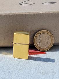 ACCENDINI MINIZIPPO OTTONE DORATI NUOVI ANNI '70