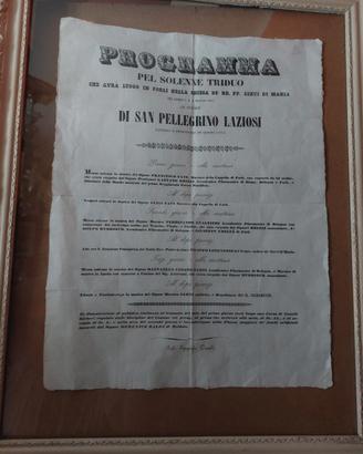 San PELLEGRINO LAZIOSI  1847