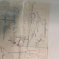 Autografi originali calciatori A.S.Roma 1975-76