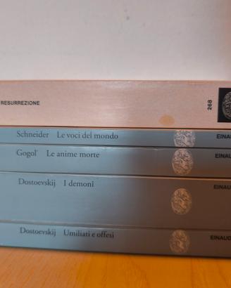 4 libri collana Einaudi – Classici russi e stranie