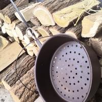 Padella vintage per caldarroste