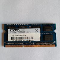 RAM MEMORIA 2GB 2Rx8 PC3-10600S 1333MHz
