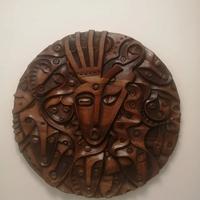 Quadro messicano in legno intagliato a mano – arte