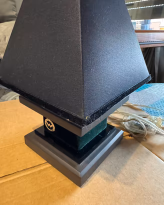 Lampada da tavolo WEMI Eclettica design velluto