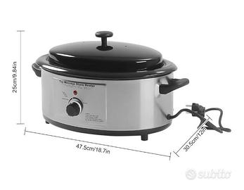 Forno Hot Stone Massage e carrello in vetro 