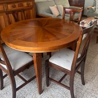 TAVOLO ARTIGIANALE CON SEDIE