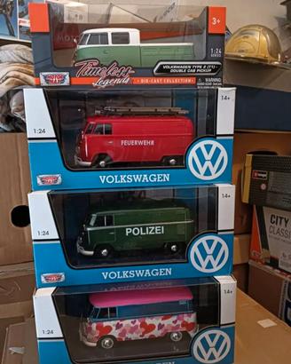 Lotto di 4 furgoni Volkswagen VW Typ 2 (T1)
