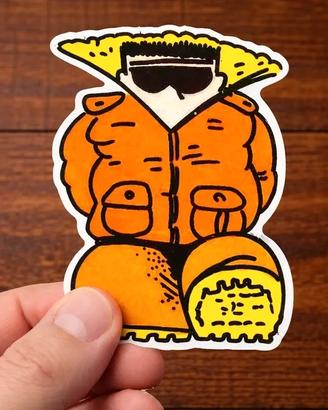 Panozzo Adesivo Sticker Vinyl Panoz Nuovo sagomato