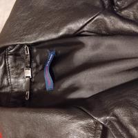 chiodo pelle Trussardi jeans