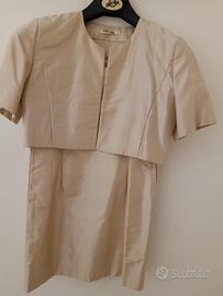 abito da cerimonia seta shantung