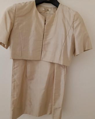 abito da cerimonia seta shantung