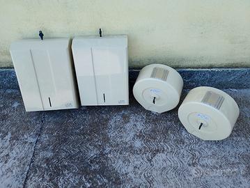 dispenser salviette asciugamani e carta igienica 