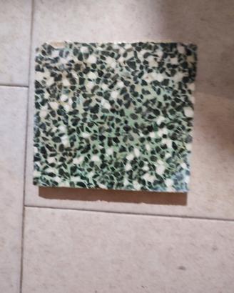 Cementine Antiche graniglia verde Alpi Rare 20x20