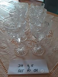 6 bicchieri in cristallo Bohemia