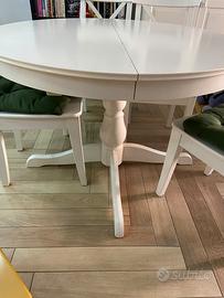 Tavolo IKEA INGATORP bianco allungabile 110/155 cm