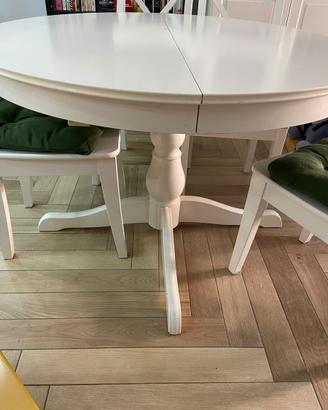 Tavolo IKEA INGATORP bianco allungabile 110/155 cm