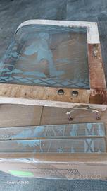 vetri serigrafati per vetrinetta modernariato