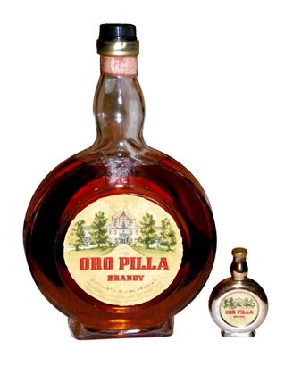 VECCHIA BOTTIGLIA ORO PILLA +MIGNON ANNI 60
