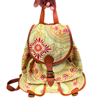 Zaino Boho Chic Vintage – Tela Floreale & Ecopelle