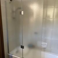 parete in vetro vasca da bagno
