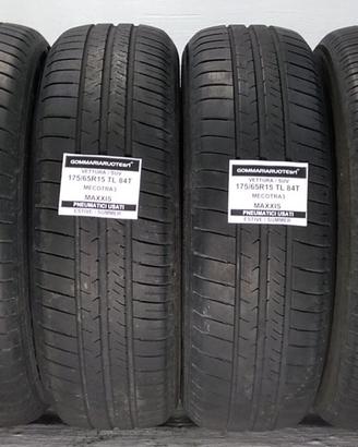 4 PNEUMATICI USATI 175/65R15 84T ME3 MAXXIS GOMME 