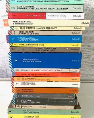 20 libri di autori stranieri edizioni Feltrinelli