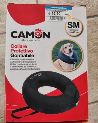 collare protettivo gonfiabile per cani tg S/M