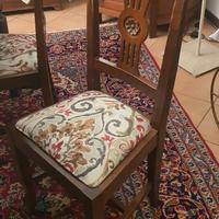 6 sedie in legno per tavolo da pranzo