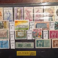 - francobolli Italia 1955 - 1997  - 19 mazzette