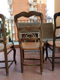 sedie impagliate vintage