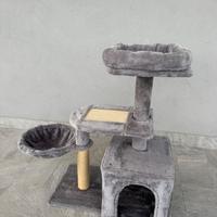 Tiragraffi grigio per gatti