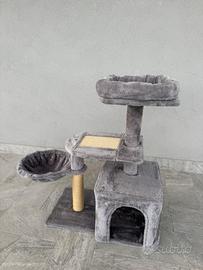 Tiragraffi grigio per gatti