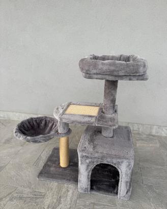 Tiragraffi grigio per gatti