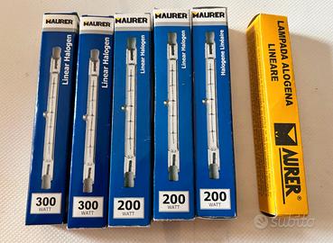 Stock 6 Lampadine Alogene Lineari R7s 118mm